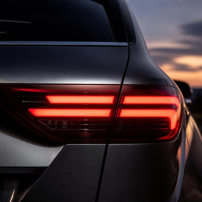 GLE LED tail light detail